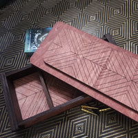 THE HEIRLOOM  CRIBBAGE GAME SET with STORAGE BOX -  Teak, Oak and Walnut Stains - from THE NAVARRI GAME COLLECTION