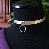 Lodi Locking Collar with Spider O Ring Slide, Sterling 01 by My Secret Heart Studios