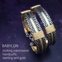 SIMPLE BABYLON CUFF, TRADITIONAL CLASP, Sterling or 14K Gold Filled