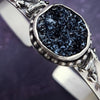 SOLD - READY TO SHIP WOLF BLACK DRUZY CUFF, One Of A Kind