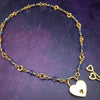 Adorn yourself with this beautiful handcrafted silver and crystal chain that can be transformed into stylish handcuffs and ankle restraints, a chic locking collar, or a decorative necklace for Dominants. Connect it to the back of a collar for a sexy look, and give a tug on the chain for an extra choking sensation. With its versatile appeal, CONVERSION CHAIN, BLACK ONYX & STERLING will certainly be a beloved accessory! By My Secret Heart Studios