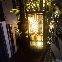 DOMARA-11in LAMP, WALNUT STAIN by Studio Navarri 1