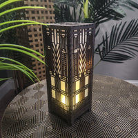 DOMARA-11in LAMP, WALNUT STAIN by Studio Navarri 1