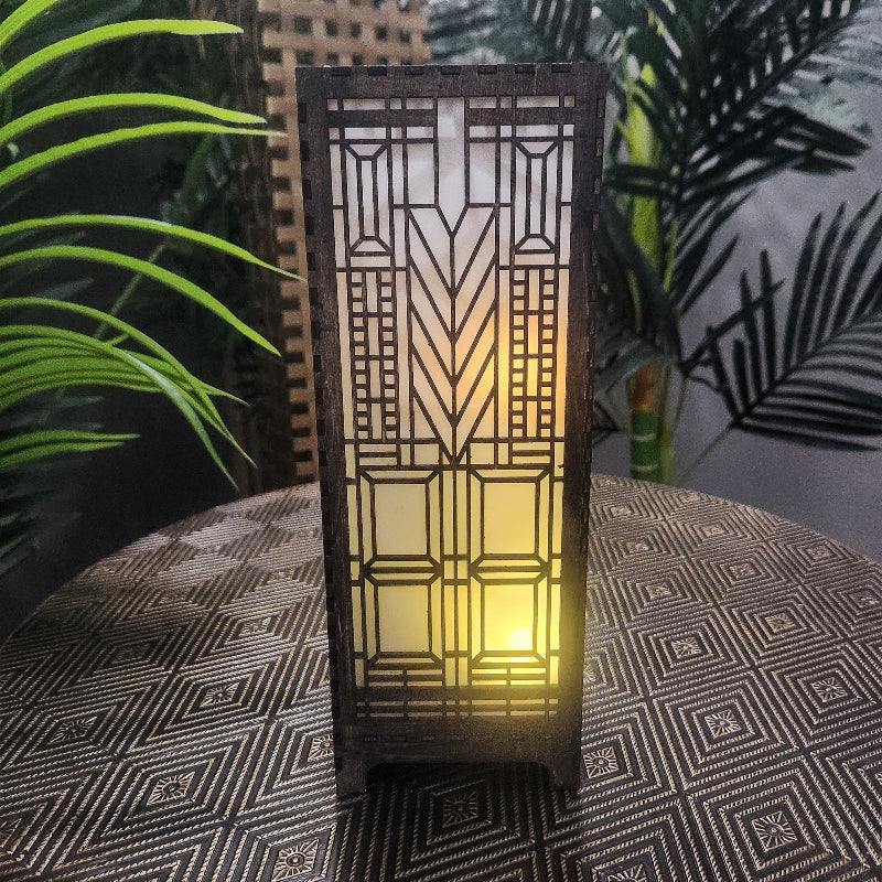 DOMARA-11in LAMP, WALNUT STAIN by Studio Navarri 1