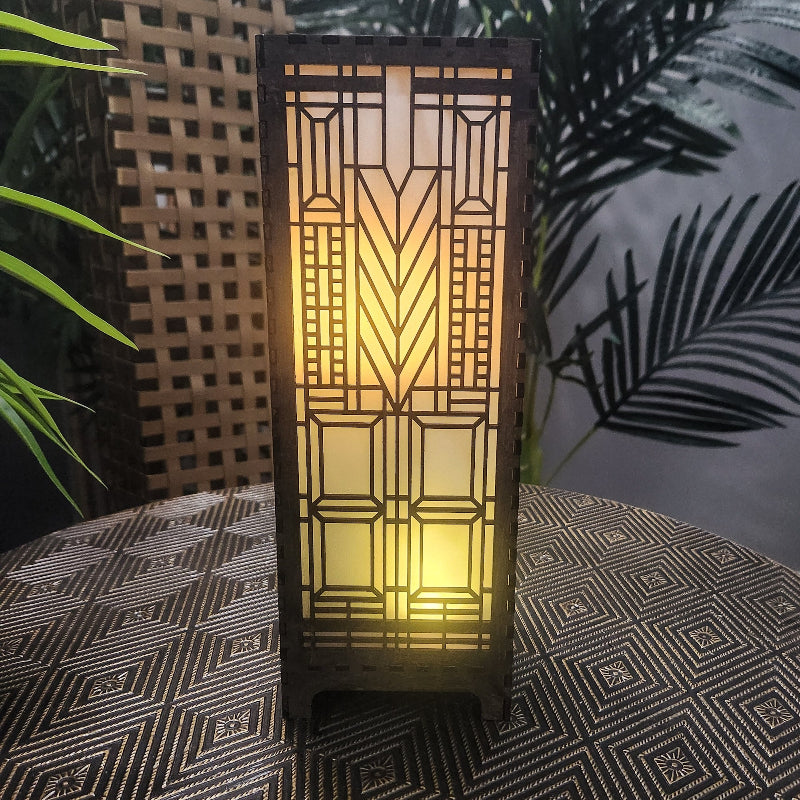 DOMARA-11in LAMP, WALNUT STAIN by Studio Navarri 1