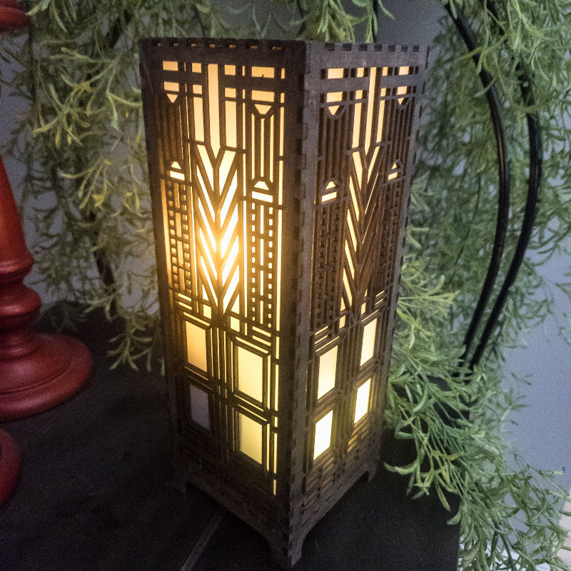 DOMARA-11in LAMP, WALNUT STAIN by Studio Navarri 1