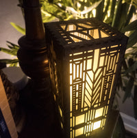 DOMARA-11in LAMP, WALNUT STAIN by Studio Navarri 1