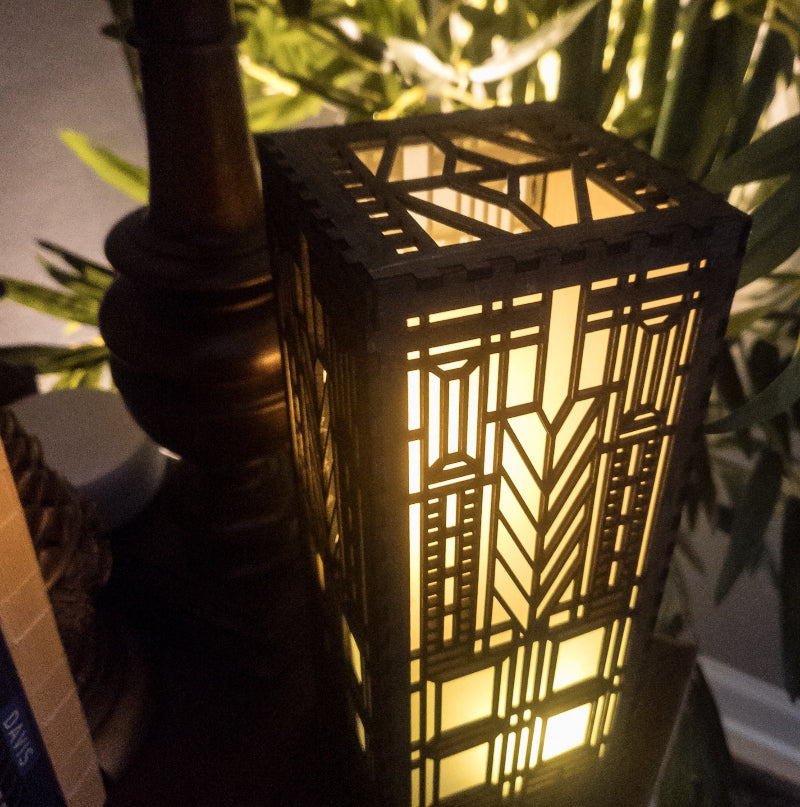 DOMARA-11in LAMP, WALNUT STAIN by Studio Navarri 1