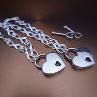EMBRACE Submissive LOCKING BRACELETS or ANKLETS {Choice of Silver, Gold or Rose Gold}