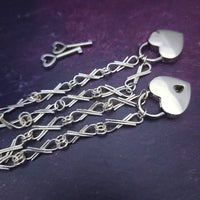 EMBRACE Submissive LOCKING BRACELETS or ANKLETS {Choice of Silver, Gold or Rose Gold}
