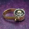 FLIP RING, Witches Moon & Celtic Medallion {One of A Kind}