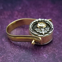 FLIP RING, Witches Moon & Celtic Medallion {One of A Kind}