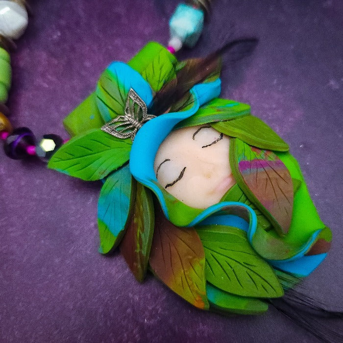 Ready To Ship FOREST FAIRY DOLCE' {One of A Kind Artisan Necklace}