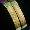 Bracelets GODIVA {Paire} Or rose avec torsades sterling {Menottes verrouillables ou version traditionnelle}