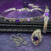 PRE-ORDER ~ Infinity Locking Submissive COLLAR, Amethyst and Sterling
