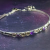 PRE-ORDER ~ Infinity Locking Submissive COLLAR, Amethyst and Sterling