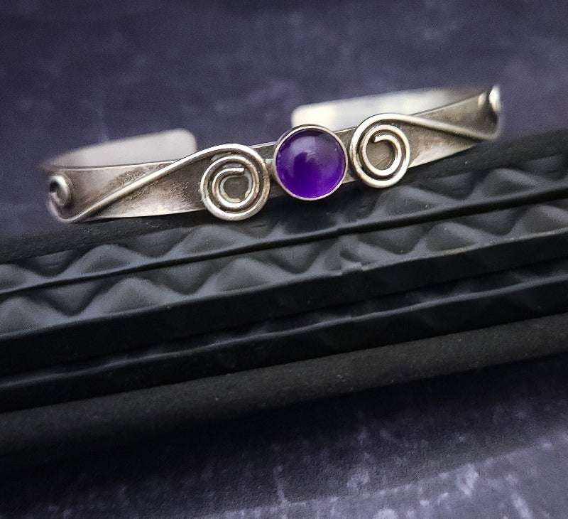 PRE-ORDER ~ Infinity Classic Cuff, Amethyst and Sterling