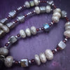 Rich Moonstone, Labradorite and Ruby glisten to give this piece a look of luxury, guaranteed to make your kitten purr with delight! An original, one of a kind design, our locking submissive kitten bell is handcrafted with all the grace and discretion that My Secret Heart is known for. Wear this as a fashion piece or as a subtle submissive or pet play collar, either way you will look amazing! 