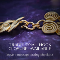 KYRO Locking Collar, Mandela Medallion, 14k Gold Filled {Interchangeable Medallion}