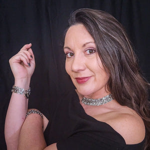 The KYRO EGYPTIAN COILS LOCKING SUBMISSIVE COLLAR is a subtle accessory that will never reveal its true purpose. Its handcrafted design features meticulously coiled links hammered and interlinked for durability. The weight and warmth of the metal against the skin will constantly remind you of your submissive role.  By My Secret Heart Studios