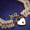 KYRO Locking Collar, Mandela Medallion, 14k Gold Filled {Interchangeable Medallion}