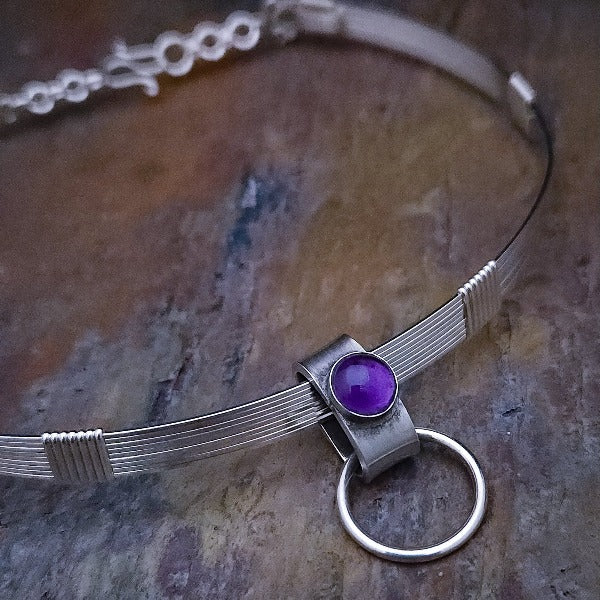 Our LODI Wire Wrapped Submissive Collars add a luxurious and seductive touch to your BDSM wardrobe. Handcrafted with 14K gold filled or sterling silver, these artisan collars lock shut for a secure and stylish look. Add luxury to your lifestyle with LODI by My Secret Heart Studios