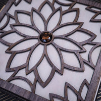 MANDALA PRESENTATION BOX {Walnut & Basswood}