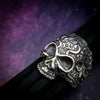 The Rager Ring looks like it may have been dug up from the depths of Hades. A moody blend of darkness and fury - but its exquisitely detailed floral adornments softly proclaim its heartfelt sophistication. My Secret Heart Studios