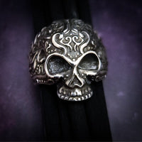 The Rager Ring looks like it may have been dug up from the depths of Hades. A moody blend of darkness and fury - but its exquisitely detailed floral adornments softly proclaim its heartfelt sophistication. My Secret Heart Studios