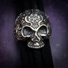The Rager Ring looks like it may have been dug up from the depths of Hades. A moody blend of darkness and fury - but its exquisitely detailed floral adornments softly proclaim its heartfelt sophistication. My Secret Heart Studios