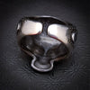 The Rager Ring looks like it may have been dug up from the depths of Hades. A moody blend of darkness and fury - but its exquisitely detailed floral adornments softly proclaim its heartfelt sophistication. My Secret Heart Studios
