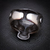 The Rager Ring looks like it may have been dug up from the depths of Hades. A moody blend of darkness and fury - but its exquisitely detailed floral adornments softly proclaim its heartfelt sophistication. My Secret Heart Studios