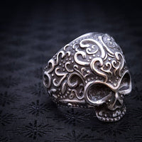 The Rager Ring looks like it may have been dug up from the depths of Hades. A moody blend of darkness and fury - but its exquisitely detailed floral adornments softly proclaim its heartfelt sophistication. My Secret Heart Studios