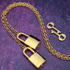 Transform this chain into a beautiful restraint for handcuffs or ankle bracelets, or wear it around the neck as a locking collar for submissives or a decorative chain necklace for Dominants. Oh... it can also be connected to the back of a collar and worn down the back. Super sexy!  Ohh... and a little tug on the chain with tighten that collar {think choke chain ;-} This versatile little piece is sure to be loved!