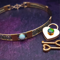 PRIVATE LISTING for Molli, Bel Fiore Collar with Opal