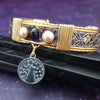 CUSTOM DESIGNED DEKKA COLLAR & CUFF with REMOVEABLE CHARMS by MY SECRET HEART STUDIOS
