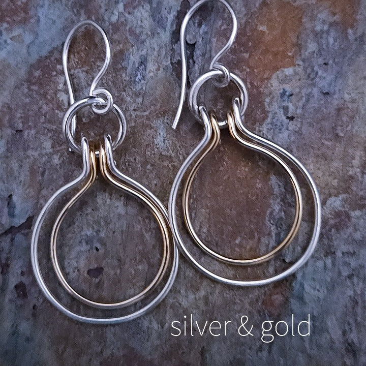 Double Bubble Earrings are destined to become your new 'classic'. The clean, simple design is created to compliment all the jewelry in your collection.