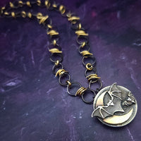 The locking submissive barbed collar can be worn with or without the medallion, and the medallion can be worn on other collars and chains. By My Secret Heart Studios