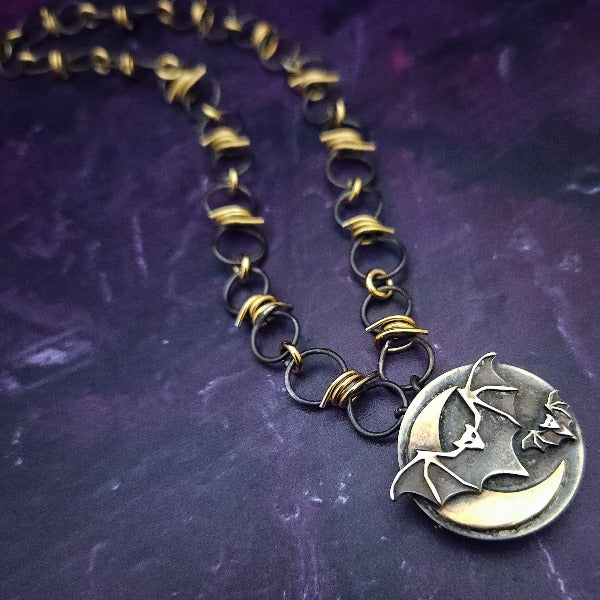 The locking submissive barbed collar can be worn with or without the medallion, and the medallion can be worn on other collars and chains. By My Secret Heart Studios