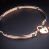GODIVA-Halsband, Roségold mit Drehungen aus Sterlingsilber