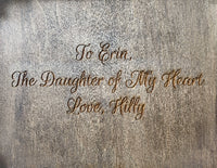 TERASSO Jewelry Box, Walnut & Rosewood Stains with FREE ENGRAVING