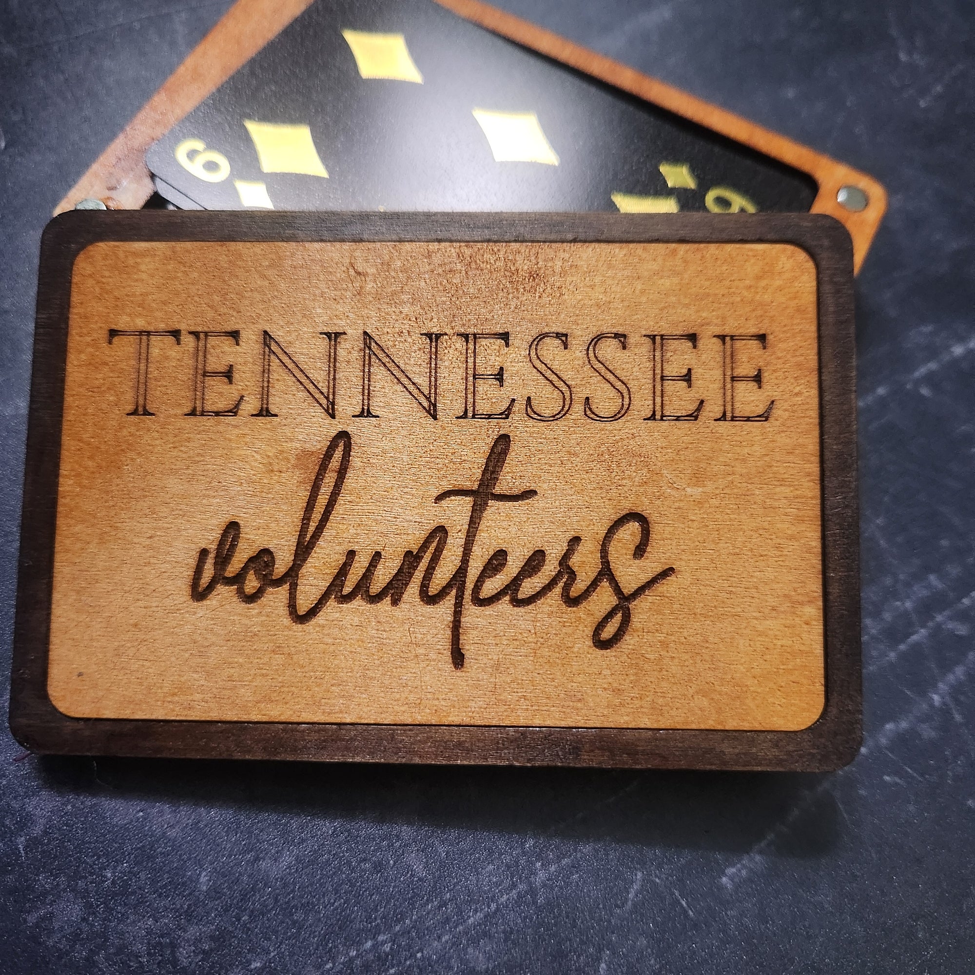 Magnetic Playing Card Storage Box, Tennessee Volunteers