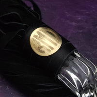 Experience the perfect balance of pleasure and pain with this BDSM Flogger in Black Leather and Glass! Stylish, luxurious, and crafted with great care, it's the classic impact toy of your kinky dreams. Personalize to your heart's content - heat it up or hit it hard - and explore a range of sensations with S&M play! Can be Monogrammed / Engraved. By My Secret Heart Studios