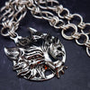 The GUNDOLF Wolf Necklace helps you tap into your inner warrior. Finished with a stainless steel wolf pendant and handcrafted sterling Celtic knot chain, this one-of-a-kind necklace provides long-lasting symbol of strength and courage.