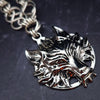 The GUNDOLF Wolf Necklace helps you tap into your inner warrior. Finished with a stainless steel wolf pendant and handcrafted sterling Celtic knot chain, this one-of-a-kind necklace provides long-lasting symbol of strength and courage.