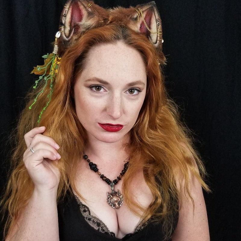 * READY TO SHIP Wolf Necklace, PROWLER, One of a Kind