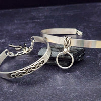 CADMAN Celtic Collar with Slides, Locking, Sterling Silver