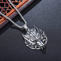 Wolf Necklace, GUNDOLF, Sterling Chain