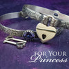 These artisan submissive BDSM handcuff bracelets are hand crafted in a classic floral pattern of sterling silver with faceted Amethyst gemstones.