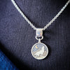 Howling Wolf Chain Collar and Collar Slide